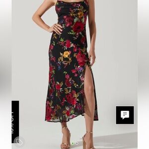 Astr the Label Gaia Floral Midi Dress